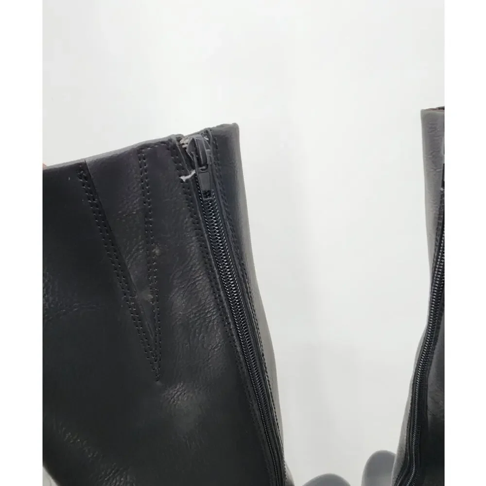 NEW NWOB B.O.C. Brogan High-Heel Knee-High Boots Size 8M Black Brown Comfort